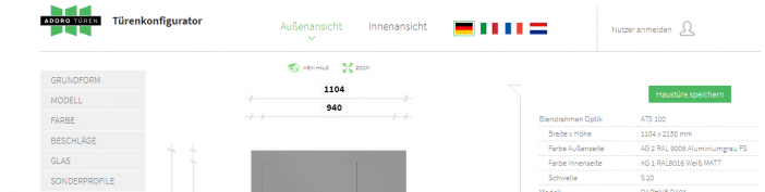 Hier geht es zum ADORO Haustüren-Konfigurator